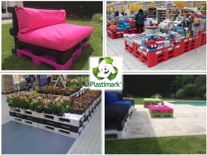 VERSATILITY OF PLASTIMARK PALLETS. FUNCTIONALITY AND DESIGN AT THE SERVICE OF CONSUMERS.