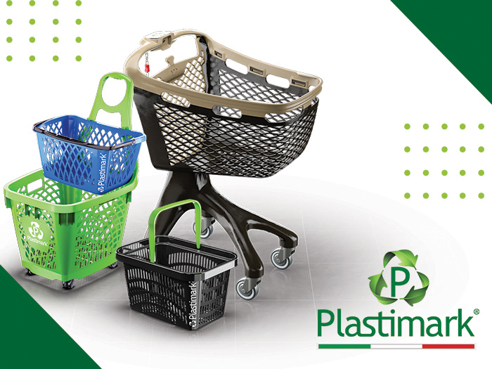 Plastimark: des chariots et des paniers au design unique pour chaque type de magasin.